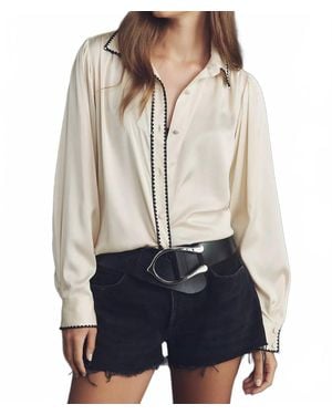 Hutch Kodie Top Silky Blouse - Blue