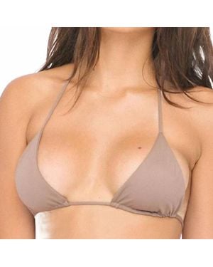 Indah Tom Triangle Bikini Top - Natural