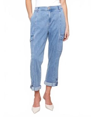 Charlie b Safari Cargo Pant - Blue