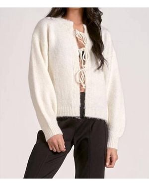 Elan Marienne Tie Cardigan - Natural