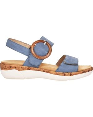 Remonte Jocelyn 53 Nubuck Leather Sandal - Blue