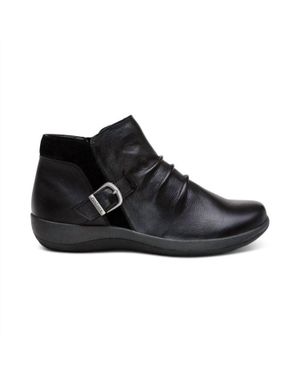 Aetrex Luna Buckle Boot - Black