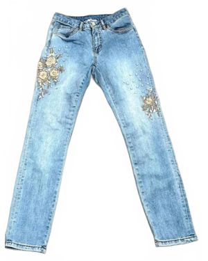 Joseph Ribkoff Denim Bleu W Emb - Blue