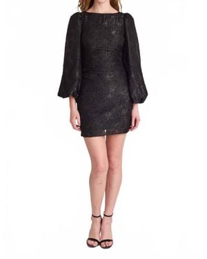 S'Edge Floral Rothschild Dress - Black