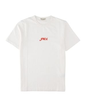 JW Anderson Embroidered Logo Cotton T-Shirt - White