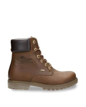 Panama Jack 03 Gtx C1 Bark Waterproof Leather Ankle Boots - Brown
