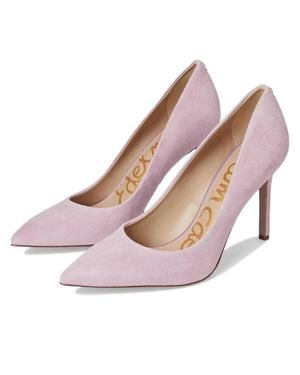 Sam Edelman Hazel Pump Mauve Lilac Leather Stiletto Heel Hawk3177 - Pink