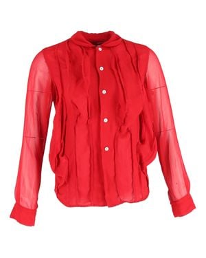 Comme des Garçons Frille Button Up Blouse - Red