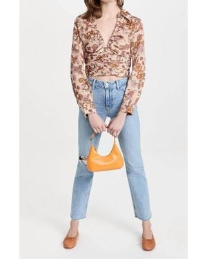 PAIGE Stella Straight Leg Pants - Blue