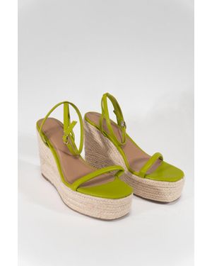 Forever 21 Strappy Wedge Sandals - Gray