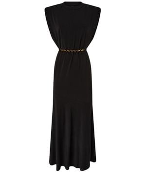 Pinko Sleeveless Dress With Straps - Black