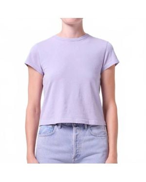 Agolde Adine Shrunken Tee - Purple