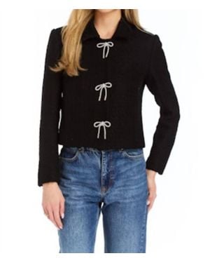 Drew Chris Tweed Jacket - Black