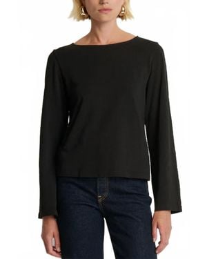 Nation Ltd Tavin Tie Back Top - Black