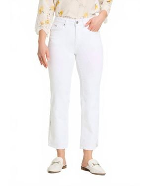 Fdj Olivia Boot Crop Denim Jeans - White
