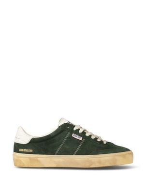Golden Goose Low-Top Sneakers With Suede Upper - Green