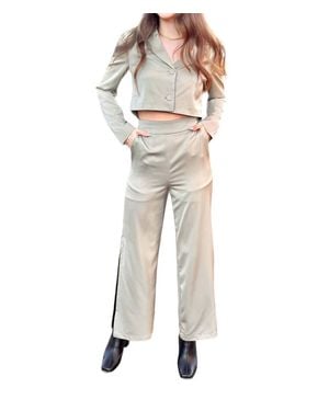 Crescent Conquering Goals Blazer And Trouser Set - Natural