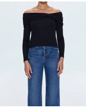 Pistola Lyra Off The Shoulder Top - Blue