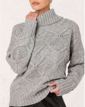 Astr Janeth Sweater - Gray