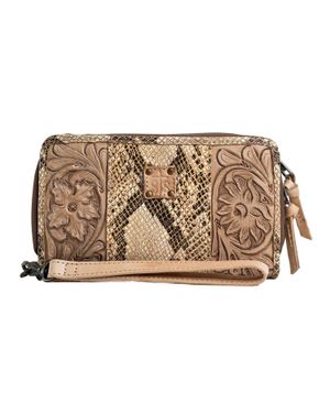 STS Ranchwear Stella Kacy Leather Organizer Clutch - Metallic