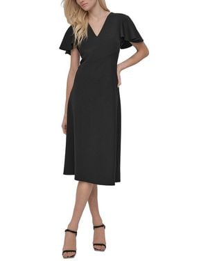 DKNY Fit & Flare Dress - Black