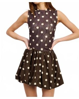 En Saison Lainey Bubble Romper - Brown