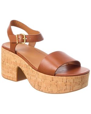 Fitflop Platfforms Leather Sandals - Brown
