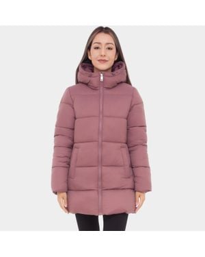 Rokka&Rolla Long Coat Puffer Jacket - Red