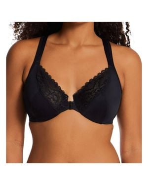 Playtex Front Close No Poke Dreamwire Bra - Black