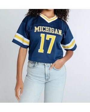 Hype and Vice College Of Michigan Football Top - Blue
