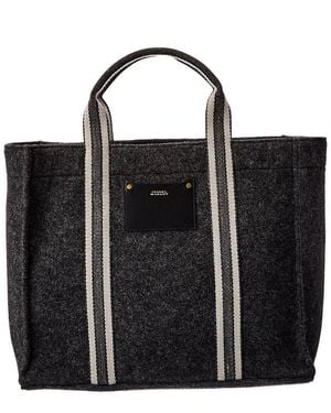 Isabel Marant Aruba E/W Felt Tote - Black