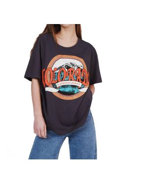 AMBAR Colorado Printed Short Sleeve Tshirt - Blue