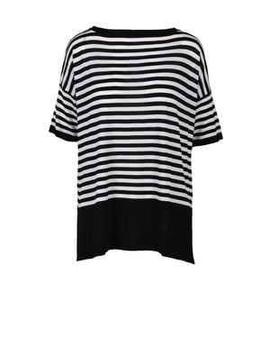Wild Cashmere Viscose/Polyamide/Silk Knit Top - Black