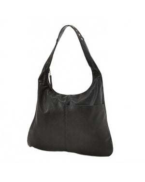 Joy Susan Harley Faux Leather Studded Hobo Bag - Black