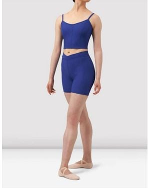 Bloch Ladies Mirella Chevron V Front Shorts - Blue
