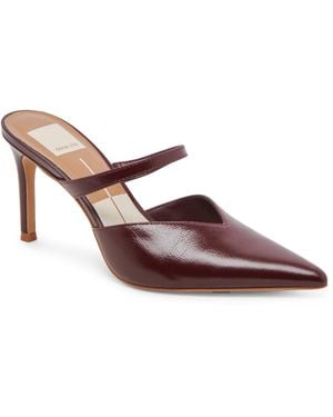 Dolce Vita Kanika Suede Pointed Toe Mules - Brown