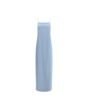 DI STAVNITSER Silk Long Dress - Blue
