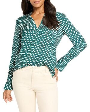 NIC+ZOE Shadow Dot Top - Blue