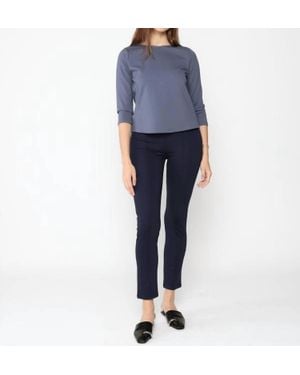 Ripley Rader Ponte Knit Slim Leg Pants - Blue