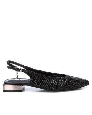 Xti Braided Slingback Flats By - Black