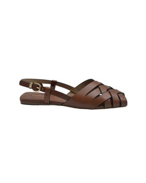 Michael Kors Laced Shoes With Crisscross Straps - Brown