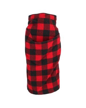 Marni Check-Print Midi Pencil Skirt - Red