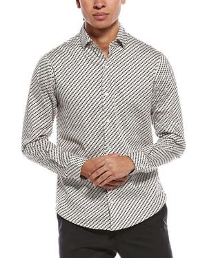 Ted Baker Soren Ted Print Shirt - Gray