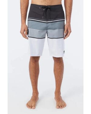 O'neill Sportswear Lennox Boardshorts Stretch Striped 21" Swimwear Fts251 - Blue