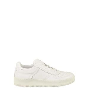 DO SOMETHING GOD Leather Sneakers - White