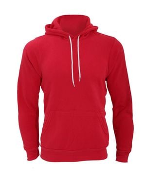 Bella Canvas Canvas Pullover Hooded Sweatshirt Hoodie - Red