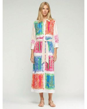 Vilagallo Shirt Midi Dress - White