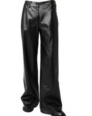 Olivaceous Hayes Faux Leather Pants - Black