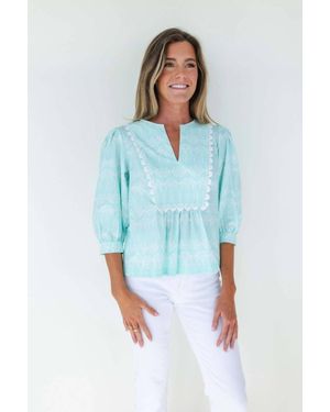 Mary George Stella Top - Blue