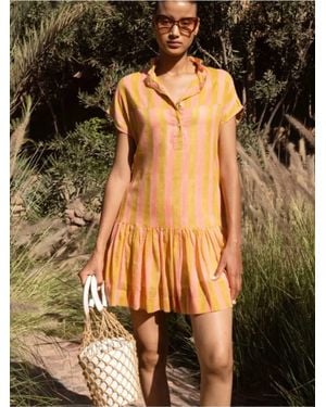 Oliphant Oli Cap Sleeve Mini Dress - Multicolor